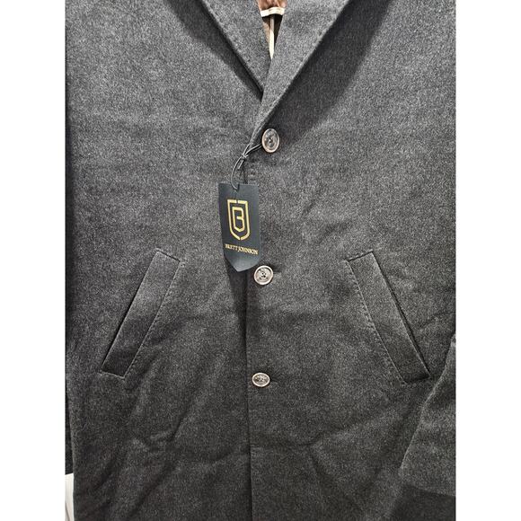 NWT Brett Johnson Single Breasted Wool Long Coat Size XL MSRP $3850 overcoat - Picture 3 of 12